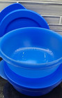 Tupperware Set Of 2 Crystalwave Plus Microwave Bowls Freeze Thaw Eat New