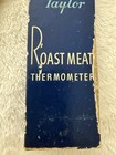 Vintage 1930s 1940s Taylor No  5936 Roast Meat Thermometer With Original Box
