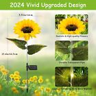 Solar Garden Lights  Sunflower Outdoor Solar Lights For Yard Pathway Garden 