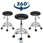 Adjustable Hydraulic Swivel Round Stool Rolling Counter Spa Salon Stool Chair