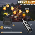 High Output Propane Weed Torch - 1 800 000 Btu Flame Thrower