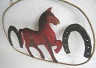 Trade Sign Sign Trade Antique Advertisement Farrier  Horse Shoes   Framed  