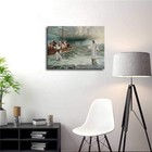 Jesus Saves Peter Walking On The Water Painting Picture Art Print Canvas Poster