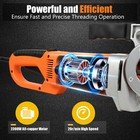 Electric Pipe Threader Pipe Threading Machine 6 Dies 1 2-2  Hd Pipe Cutter 110v