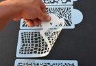 4 Pack Cake Decorating Airbrush Icing Frosting Fondant Zebra Reptiles Stencils