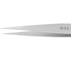 Excelta M-3-s Tweezers  Mini Straight  Very Fine Point  Ss  2 75  Oal  Mini