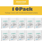 10 Pack Peva Plastic Shower Curtain Liner Premium Light Weight 72  X 72  Clear B