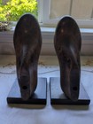 Antique Solid Wood Shoe Bookends Unique