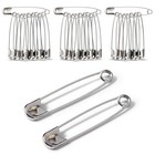 30 Pack Extra Large Safety Pins 3 Inch - Safety Pins For Sewing  Durable 