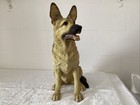 18    German Shepherd Sand Cast Figurine  nice display Fireside Dogs 2002