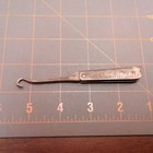 Antique Walk Over Shoe Folding Button Hook Advertising Silver Plate