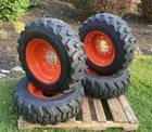 4-10-16 5 Sks-1 Skid Steer Tires rims wheels For Bobcat   More -10x16 5-12 Ply