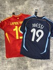 Argentina Lionel Messi Spain Lamine Yamal Soccer Jersey Lot Size Extra Large New