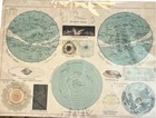 Set Of 3 Vintage Spanish Celestial And World Atlas Maps 1900-1949 Educational