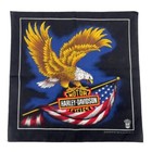 Vtg 90s Harley Davidson Motorcycles Scarf Bandanna Eagle Flag American Way 21 