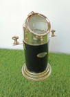 Antique Maritime Brass   Wooden Gimbal Binnacle Compass Tabletop Desk Decor Item