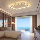 Modern Flush Mount Ceiling Light Acrylic Led Dimmable Chandelier Lamp Fixture