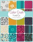 Color Crush Jelly Roll   10880jr Moda Precuts  Moda 100  Cotton Fabric Quilt Stri