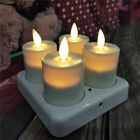 Luminara Rechargeable Led Tea Light Flameless With Remote For Church Set Of 4