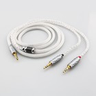 Hi-end Pure Silver Wire Headphone Upgraded Cable 4 4mm Plug To 2x 3 5mm Hifiman