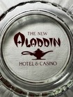 The New Aladdin Hotel   Casino Las Vegas Vintage Ashtray Rare Collectable Glass
