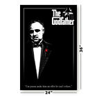 The Godfather - Movie Poster  vito Corleone - Red Rose   size  24  X 36  