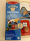 Melissa   Doug First Shapes Jumbo Knob Puzzle  Wooden Peg Puzzle For Toddlers
