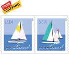 Sailboats Postcard Rate Usps Postage Stamp 2 Sheets Of 20 Us Postal Forever    