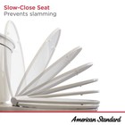 American Standard Cadet Elongated Antimicrobial Soft Close Toilet Seat In White