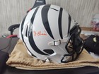 Jamarr Chase White Bengal Signed Fs Rep Helmet  orange Ink 