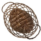 Hand Woven Round Natural Wicker Rattan Basket Fruit Food Display Decor Storage