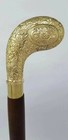 Antique Style Victorian Vintage Solid Brass Handle Cane Wooden Walking Stick
