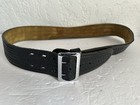 Safariland Model 87 Duty Belt - Size 40 - Sued Lined Basketweave - Black chrome