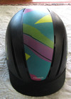 Medium Black With Multi Color Troxel Spirit Equestrian Riding Helmet Dial Fit
