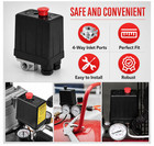 Central Pneumatic Air Compressor Pressure Switch Control Valve 4-port 90-125 Psi