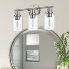 Bathroom Vanity Light Fixtures Modern Bathroom Vanity Lighting 3 Light Nickel