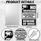 2 Pack Beware Of Dog Sign For Fence 12 X 8 Inch No Trespassing Sign Warning M   