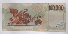 1994 Issue Italy 100000 Lire Banknote P  117a Net Fine W tears