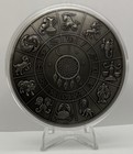 2026 Year Of The Horse- 10 Troy Oz  999 Fine Antiqued Silver Finish Copper Round