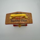 Vintage Fisher Price Music Box Teaching Clock 1968 Antique Teaching Toy Works 
