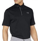 New Men s Under Armour Black Large Ua Tech Performance Golf Polo Shirt Msrp  45