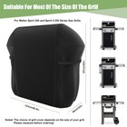 48in Bbq Gas Grill Cover Waterproof Heavy Duty For Weber Spirit   2 Ii 200 E210