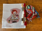 Raggedy Ann Mini Stocking By Elizabeth Turner Hand Painted Needlepoint Kit New