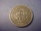 Brazil 100 Reis 1885 Scarce Date  86604