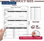 50 Sheets 3 Hole 12th Generation Family Group Sheets 8 5  11 Inch Blank Genealogy