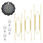 6 8 10 Inch Plate Hangers Wall Display With 4 Hooks Invisible Wire Holders Usnew