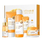 5pcs Skincare Gift Set For Teenage Girls  Vitamin C Face Skin Care Kit With Clea