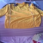 Uhlsport Yellow Long Sleeve Soccer Jersey Size L Polyester Regular