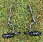 Antique Cast Iron Fireplace Andiron Primitive Medieval Set