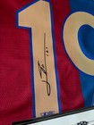 Lionel Messi Signed Retro Fc 19 Barcelona Shirt jersey   Coa  read Description 